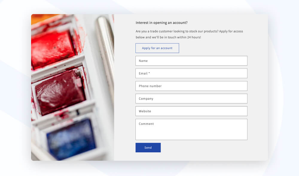 Using a contact form
