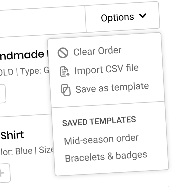 Minimum order quanties